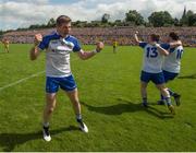 19 July 2015; Darren Hughes, Monaghan, celebrates following his side's victory. Ulster GAA Football Senior Championship Final, Donegal v Monaghan, St Tiernach's Park, Clones, Co. Monaghan. Picture credit: Stephen McCarthy / SPORTSFILE