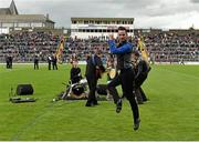 18 July 2015; Liam O'Connor and his band entertain the crowd before the game. Munster GAA Football Senior Championship Final Replay, Kerry v Cork, Fitzgerald Stadium, Killarney, Co. Kerry. Picture credit: Brendan Moran / SPORTSFILE