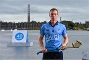 20 July 2015; AIG Insurance today marked their sponsorships of Dublin GAA, Tennis Ireland, New Zealand Rugby, the Golfing Union of Ireland and Irish Ladies Golf Union with an event like no other, the AIG Insurance Summer Splash in Grand Canal Dock. Dublin GAA stars, Bernard Brogan, Johnny McCaffrey, Cian Boland, Sinéad Goldrick and Ali Twomey were joined by former Munster and New Zealand All Black legend Doug Howlett, Irish amateur golfing twins, Leona and Lisa Maguire, and Irish tennis player Jenny Claffey to test their skills in this specially designed skills competition. To celebrate the event, AIG Insurance announced up to 15% discounts on their car, home and travel insurance products, to members of sporting clubs across their sponsorship partners. These are available at www.aig.ie/dubs or on 1890 50 27 27. Pictured is Dublin hurler Johnny McCaffrey. Grand Canal Dock, Dublin. Picture credit: Stephen McCarthy / SPORTSFILE