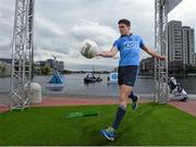 20 July 2015; AIG Insurance today marked their sponsorships of Dublin GAA, Tennis Ireland, New Zealand Rugby, the Golfing Union of Ireland and Irish Ladies Golf Union with an event like no other, the AIG Insurance Summer Splash in Grand Canal Dock. Dublin GAA stars, Bernard Brogan, Johnny McCaffrey, Cian Boland, Sinéad Goldrick and Ali Twomey were joined by former Munster and New Zealand All Black legend Doug Howlett, Irish amateur golfing twins, Leona and Lisa Maguire, and Irish tennis player Jenny Claffey to test their skills in this specially designed skills competition. To celebrate the event, AIG Insurance announced up to 15% discounts on their car, home and travel insurance products, to members of sporting clubs across their sponsorship partners. These are available at www.aig.ie/dubs or on 1890 50 27 27. Pictured is Dublin footballer Bernard Brogan. Grand Canal Dock, Dublin. Picture credit: Stephen McCarthy / SPORTSFILE