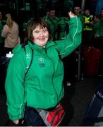 21 July 2015; Team Ireland's Lorraine Hession, a member of Team South Galway, from Tuam, Co Galway, ahead of departing for the Special Olympics World Summer Games in Los Angeles, United States. Terminal 2, Dublin Airport, Dublin. Picture credit: Ray McManus / SPORTSFILE
