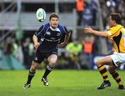 18 October 2008; Brian O'Driscoll, Leinster, kicks the ball ahead on the way to scoring his and his side's second try. Heineken Cup, Pool 2 Round 2, Leinster v London Wasps, RDS, Dublin. Picture credit: Stephen McCarthy / SPORTSFILE