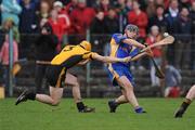 26 October 2008; Martin Murphy, Newmarket-on-Fergus, in action against Stephen Kelly, Clonlara. Clare Senior Hurling Final, Clonlara v Newmarket-on-Fergus, Cusack Park, Ennis, Co. Clare. Picture credit: Pat Murphy / SPORTSFILE