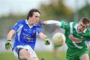 27 October 2008; Ollie Lyons, Celbridge, in action against David Duggan, Sarsfields. Kildare Senior Football Final Replay, Sarsfields v Celbridge, St Conleth's Park, Newbridge, Co. Kildare. Picture credit: David Maher / SPORTSFILE