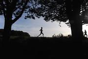 27 October 2008; A general view a runner passing through the Phoenix Park during the Lifestyle Sports - adidas Dublin Marathon 2008. Phoenix Park, Dublin. Picture credit: Stephen McCarthy / SPORTSFILE