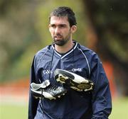 27 October 2008; Tyrone's Joe McMahon arrives for an Ireland International Rules training session. 2008 International Rules tour, Stribling Reserve, Lorne, Victoria, Auatralia. Picture credit: Ray McManus / SPORTSFILE