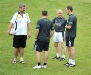 27 October 2008; Manager Sean Boylan in conversation with selectors Eoin 'Bomber' Liston, left, Hugh Kenny and Anthony Tohill, right, during an Ireland International Rules training session. 2008 International Rules tour, Stribling Reserve, Lorne, Victoria, Auatralia. Picture credit: Ray McManus / SPORTSFILE