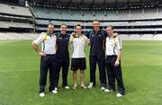 28 October 2008; Steven McDonnell, Killian Young, Aaron Kernan, Kieran Donaghy and Ciaran McKeever strike a pose on the pitch after an Ireland International Rules training session. 2008 International Rules tour, Melbourne Cricket Ground, Melbourne, Auatralia. Picture credit: Ray McManus / SPORTSFILE