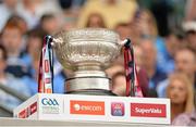 12 July 2015; The Delaney Cup, presented to the winners of the Leinster Senior Football Championship. Leinster GAA Football Senior Championship Final, Westmeath v Dublin, Croke Park, Dublin. Picture credit: Brendan Moran / SPORTSFILE