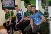 21 July 2015; In attendance at the GAA Football All-Ireland Senior Championship 2015 launch are, from left to right, James O'Donoghue, Kerry, Conor McManus, Monaghan, Cillian O'Connor, and Philly McMahon, Dublin. Legion GAA Club, Killarney, Co. Kerry. Picture credit: Diarmuid Greene / SPORTSFILE