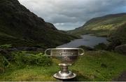 21 July 2015; The Sam Maguire Cup overlooking the Serpent's Kale in the Gap of Dunloe before the GAA Football All-Ireland Senior Championship Series 2015 launch. Gap of Dunloe, Killarney, Co. Kerry. Picture credit: Brendan Moran / SPORTSFILE