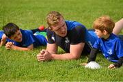 22 July 2015; Leinster rugby players Luke McGrath and Daniel Leavy visited the Bank of Ireland Summer Camp in Portlaoise RFC to meet with young players. Pictured is Daniel Leavy during the camp. Portlaoise RFC, Togher, Portlaoise, Co. Laois. Picture credit: Piaras Ó Mídheach / SPORTSFILE