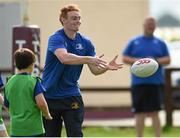 22 July 2015; Leinster rugby players Cathal Marsh and Josh Van Der Flier visited the Bank of Ireland Summer Camp in Tullow RFC to meet with young players. Pictured is Cathal Marsh. Tullow RFC - Blackgate, Tullow, Co. Carlow. Picture credit: Matt Browne / SPORTSFILE
