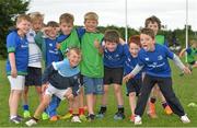 22 July 2015; Leinster rugby players Colm O'Shea and Gavin Thornbury visited the Bank of Ireland Summer Camp at Seapoint RFC to meet with young players. Seapoint RFC, Killiney, Co. Dublin. Picture credit: Sam Barnes / SPORTSFILE