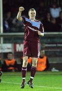 31 October 2008; Davin O'Neill, Cobh Ramblers, celebrates after scoring his side's second goal. eircom League Premier Division, Bray Wanderers v Cobh Ramblers, Carlisle Grounds, Bray. Picture credit: David Maher / SPORTSFILE