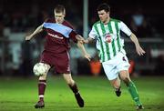 31 October 2008; Davin O'Neill, Cobh Ramblers, in action against Kevin Doherty, Bray Wanderers. eircom League Premier Division, Bray Wanderers v Cobh Ramblers, Carlisle Grounds, Bray. Picture credit: David Maher / SPORTSFILE