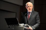 31 October 2008; Outgoing President Patrick Hickey, speaking after he was re-elected to the position of President of the Olympic Council of Ireland during an Extraordinary General Meeting of the Olympic Council of Ireland. Croke Park, Dublin. Picture credit: Brendan Moran / SPORTSFILE