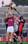 2 November 2008; Ciaran Lyng and Diarmuid Lyng, St Martin's, in action against Ben O'Conner and Liam Dunne, Oulart the Ballagh. Wexford Senior Hurling Final, Oulart the Ballagh v St Martin's, Wexford Park, Wexford. Picture credit: Matt Browne / SPORTSFILE