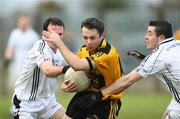 2 November 2008; Kevin Sharkey, St Eunan's Letterkenny, in action against Ciaran Lynch and Stephen McCann, Clonoe O'Rahilly's. AIB Ulster Senior Club Football Championship Quarter-Final, Clonoe O'Rahilly's v St Eunan's Letterkenny, Healy Park, Omagh, Co. Tyrone. Picture credit: Oliver McVeigh / SPORTSFILE