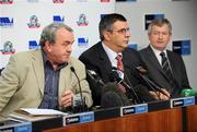 29 October 2008; GAA President Nickey Brennan, Andrew Demetriou, Chief Executive, AFL and Ard Stiurthoir of the GAA Paraic Duffy during an AFL - GAA Press Conference. 2008 International Rules tour, Telstra Dome, Melbourne, Australia. Picture credit: Ray McManus / SPORTSFILE