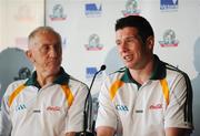 30 October 2008; Irish manager Sean Boylan and Irish captain Sean Cavanagh at the captains and managers press conference in advance of the second test. International Rules Series, Australia v Ireland, Melbourne Cricket Ground, Melbourne, Australia. Picture credit: Ray McManus / SPORTSFILE
