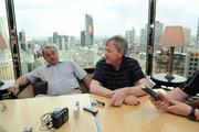 30 October 2008; GAA President Nickey Brennan and Ard Stiurthoir Paraic Duffy at a GAA press briefing. Grand Hyatt Hotel, Collins Street, Melbourne, Australia. Picture credit: Ray McManus / SPORTSFILE