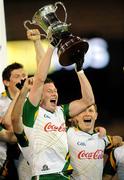 31 October 2008; Irish captain Sean Cavanagh lifts the Cormac McAnallen Cup after victory over Australia. Toyota International Rules Series, Australia v Ireland, Melbourne Cricket Ground, Melbourne, Australia. Picture credit: Ray McManus / SPORTSFILE
