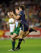 31 October 2008; Colm Begley, Ireland, in action against Campbell Brown, Australia. Toyota International Rules Series, Australia v Ireland, Melbourne Cricket Ground, Melbourne, Australia. Picture credit: Ray McManus / SPORTSFILE