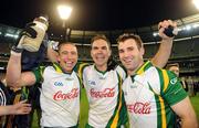 31 October 2008; Ireland players John Keane, Westmeath, Paul Finlay, Monaghan, and Dublin's Bryan Cullen celebrate victory. Toyota International Rules Series, Australia v Ireland, Melbourne Cricket Ground, Melbourne, Australia. Picture credit: Ray McManus / SPORTSFILE