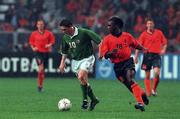 2 September 2000; Republic of Ireland's Robbie Keane in action against Clarence Seedorf of Holland during the World Cup Internaltional Championship Qualifing match between Holland and the Republic of Ireland at Amsterdam Arena in Amsterdam, Holland. Photo by David Maher/Sportsfile
