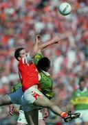 2 September 2000; Darragh O'Se of Kerry in action against Paul McGrane of Armagh during the Bank of Ireland All-Ireland Senior Football Championship Semi-Final Replay match between Kerry and Armagh at Croke Park in Dublin. Photo by Brendan Moran/Sportsfile