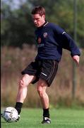 30 August 2000; Steve Finnan during Republic of Ireland squad training at the AUL Sports Complex in Clonshaugh, Dublin. Photo by David Maher/Sportsfile