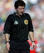 2 September 2000; Referee Brian White during the Bank of Ireland All-Ireland Senior Football Championship Semi-Final Replay match between Kerry and Armagh at Croke Park in Dublin. Photo by Brendan Moran/Sportsfile