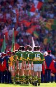 2 September 2000; Kerry team parade during the Bank of Ireland All-Ireland Senior Football Championship Semi-Final Replay match between Kerry and Armagh at Croke Park in Dublin. Photo by Brendan Moran/Sportsfile