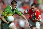 2 September 2000; JDarragh O'Se of Kerry in action against Andrew McCann of Armagh during the Bank of Ireland All-Ireland Senior Football Championship Semi-Final Replay match between Kerry and Armagh at Croke Park in Dublin. Photo by Brendan Moran/Sportsfile
