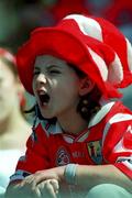 3 September 2000; Cork supporter during the All-Ireland Senior Camogie Championship Final match between Tipperary and Cork at Croke Park in Dublin. Photo by Pat Murphy/Sportsfile