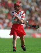 3 September 2000; Fiona O'Driscoll of Cork during the All-Ireland Senior Camogie Championship Final match between Tipperary and Cork at Croke Park in Dublin. Photo by Pat Murphy/Sportsfile