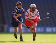 3 September 2000; Sara Hayes during the All-Ireland Senior Camogie Championship Final match between Tipperary and Cork at Croke Park in Dublin. Photo by Pat Murphy/Sportsfile