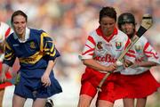 3 September 2000; Mags Finn of Cork during the All-Ireland Senior Camogie Championship Final match between Tipperary and Cork at Croke Park in Dublin. Photo by Pat Murphy/Sportsfile