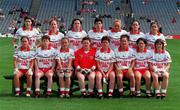 2 September 2000; Tyrone team during the All-Ireland Ladies Senior Football Championship Semi-final match between Mayo and Tyrone at Croke Park in Dublin. Photo by Brendan Moran/Sportsfile