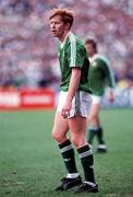 25 June 1990; Gary Waddock of Republic of Ireland the FIFA World Cup 1990 Round of 16 match between Republic of Ireland and Romania at the Stadio Luigi Ferraris in Genoa, Italy. Photo by Ray McManus/Sportsfile