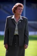 3 September 2000; Patricia Rafferty, President of the Ladies camogie, during the All-Ireland Senior Camogie Championship Final match between Tipperary and Cork at Croke Park in Dublin. Photo by Pat Murphy/Sportsfile