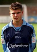 10 September 2000; Kevin Grogan of UCD during the Eircom League Premier Division match between UCD and Finn Harps at Belfield Park in Dublin. Photo by Pat Murphy/Sportsfile