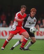 23 July 2000; Ciaran Quinn of St Patrick's Athletic during the Pre-Season Friendly match between St Patrick's Athletic and West Ham United at Richmond Park in Dublin Photo by David Maher/Sportsfile