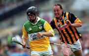 10 September 2000; Brendan Murphy of Offaly in action against Andy Comerford of Kilkenny during the All-Ireland Senior Hurling Championship Final match between Kilkenny and Offaly at Croke Park in Dublin. Photo by Ray McManus/Sportsfile