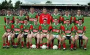 9 September 2000; Mayo Minor Football team ahead of the All-Ireland Minor Football Final Semi-Final replay match between Mayo and Westmeath in Carrick on Shannon, Leitrim. Photo by Damien Eagers / Sportsfile