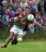 9 September 2000; Conor Mortimer of Mayo in action against Gary Glennon of Westmeath during the All-Ireland Minor Football Final Semi-Final replay match between Mayo and Westmeath in Carrick on Shannon, Leitrim. Photo by Damien Eagers / Sportsfile