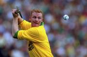 10 September 2000; Stephen Byrne of Offaly during the All-Ireland Senior Hurling Championship Final match between Kilkenny and Offaly at Croke Park in Dublin. Photo by Aoife Rice/Sportsfile