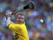 10 September 2000; Stephen Byrne of Offaly during the All-Ireland Senior Hurling Championship Final match between Kilkenny and Offaly at Croke Park in Dublin. Photo by Aoife Rice/Sportsfile