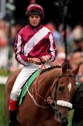 9 September 2000; Eddie Ahern on Miracle Ridge during horse racing from Leopardstown in Dublin. Photo by Matt Browne/Sportsfile